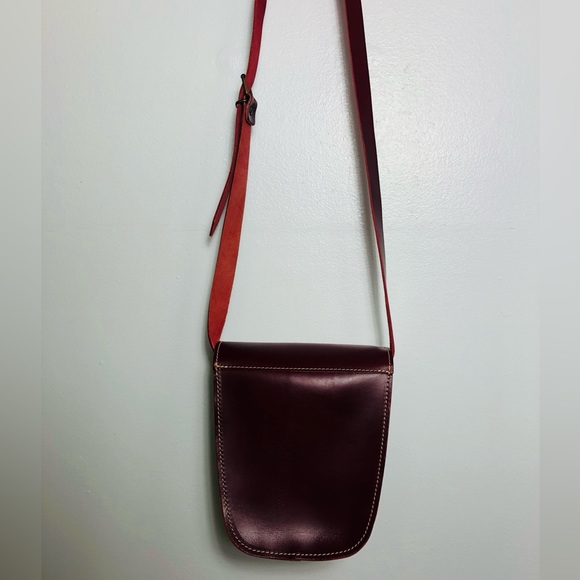 Leather Thielemann NWOT Handmade Red Shoulder Crossbody Purse - Picture 7 of 7